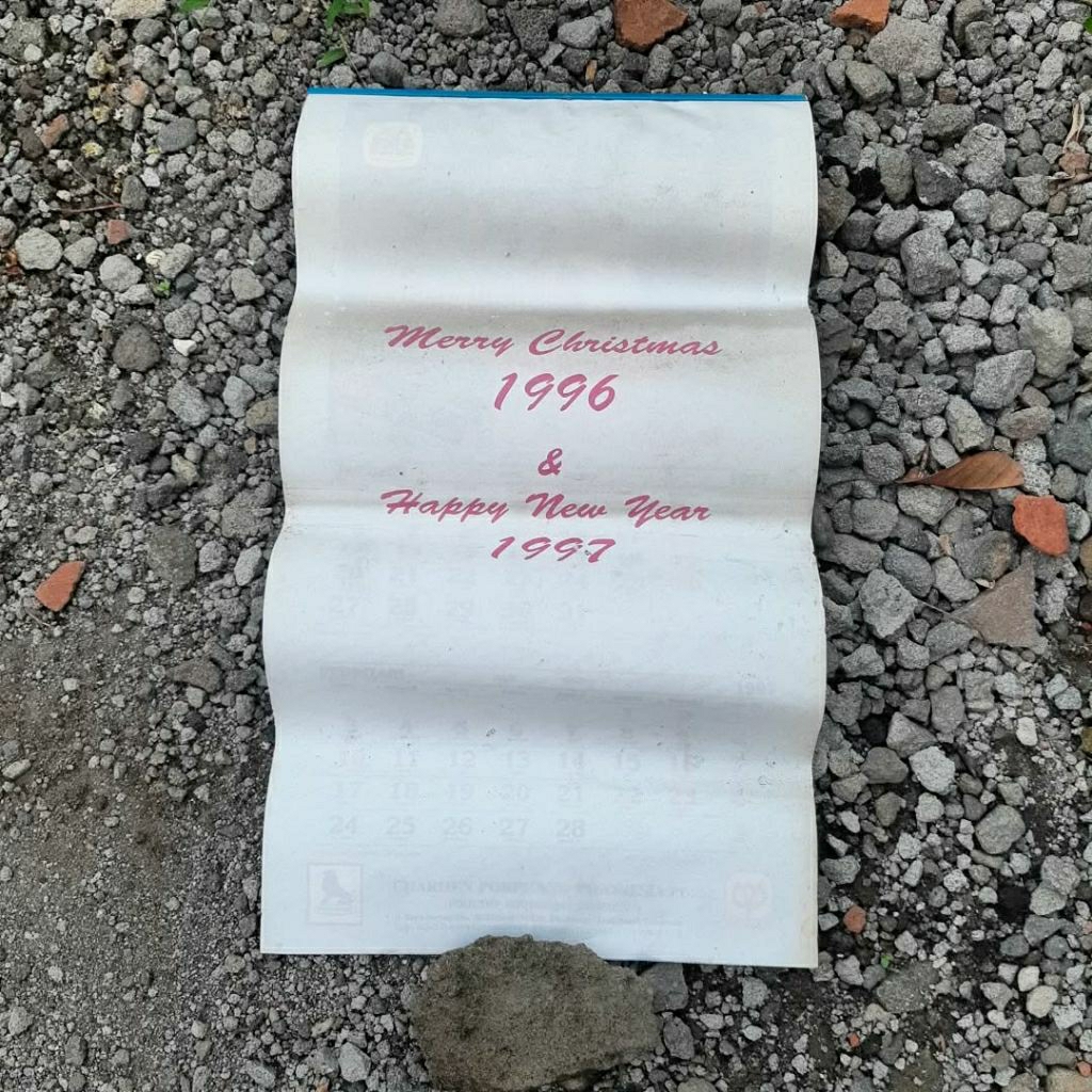 Kalender jadul- tahun 1997