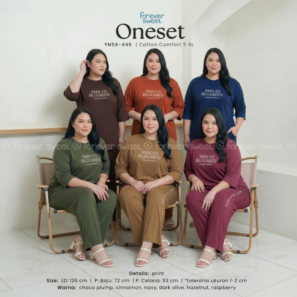 FOREVER SWEET Setelan Babydoll Jumbo 5XL Celana panjang