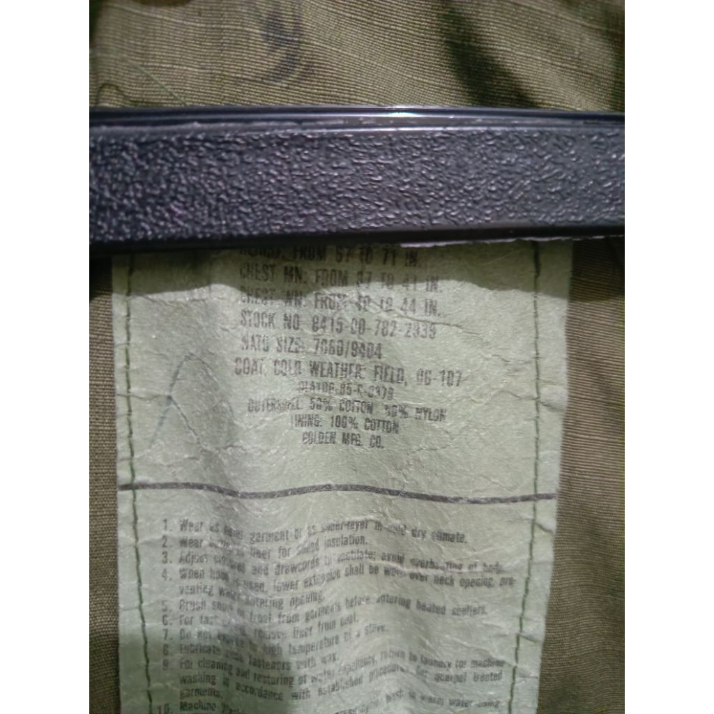 M65 FIELD JACKET Golden MFG Authentic