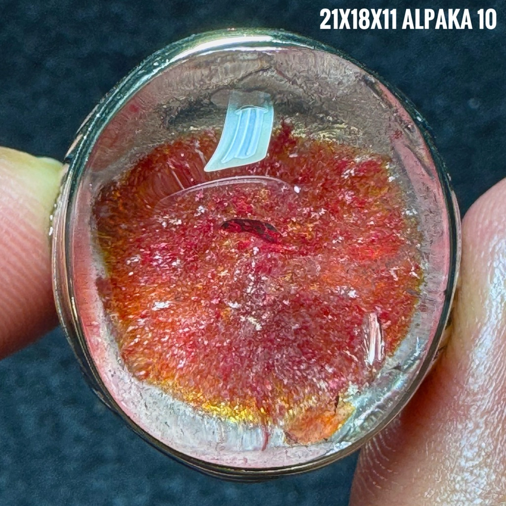 Cincin Batu Akik Natural Kecubung Karang