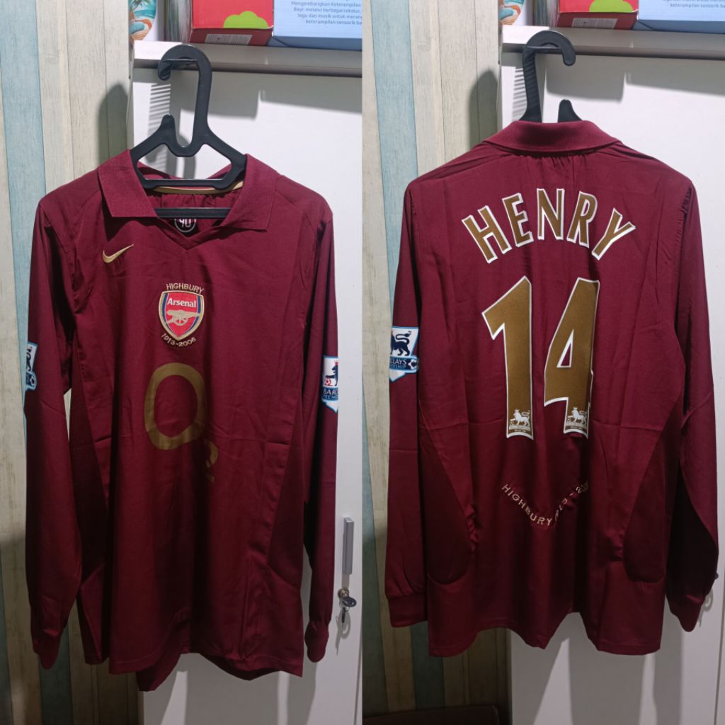 ARSENAL JERSEY HOME 2005/2006 HENRY 14