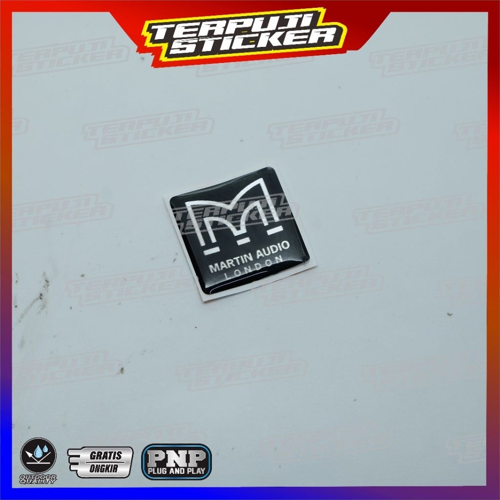 emblem timbul MARTI AUDIO LONDON SPEAKER AUDIO MOBIL/STICKER MARTIN AUDIO LONDON SPEAKER AUDIO MOBIL