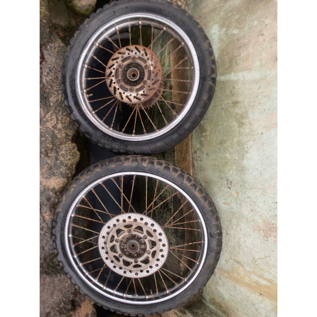 velg set 19-16 did tromol depan belkng klx ori cabutan