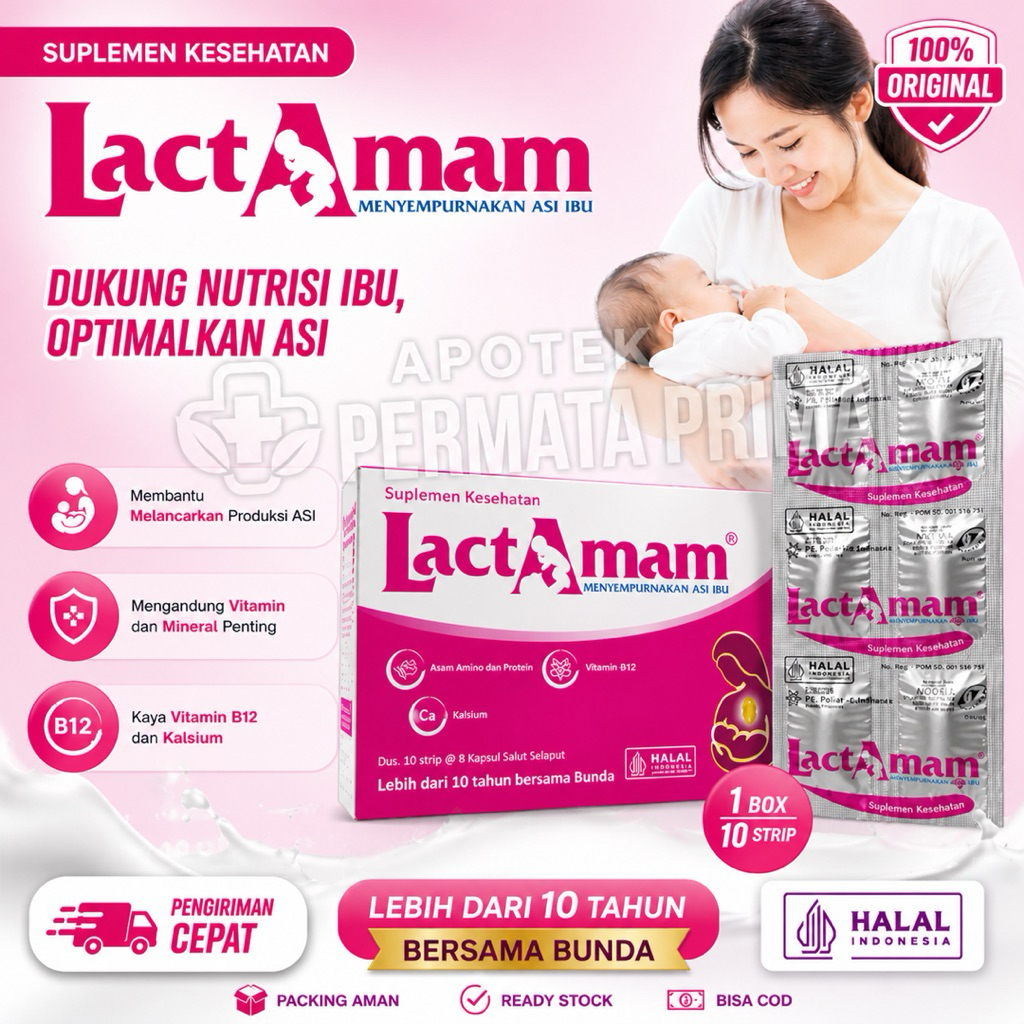 LACTAMAM (STRIP/6TAB) Vitamin Pelancar ASI