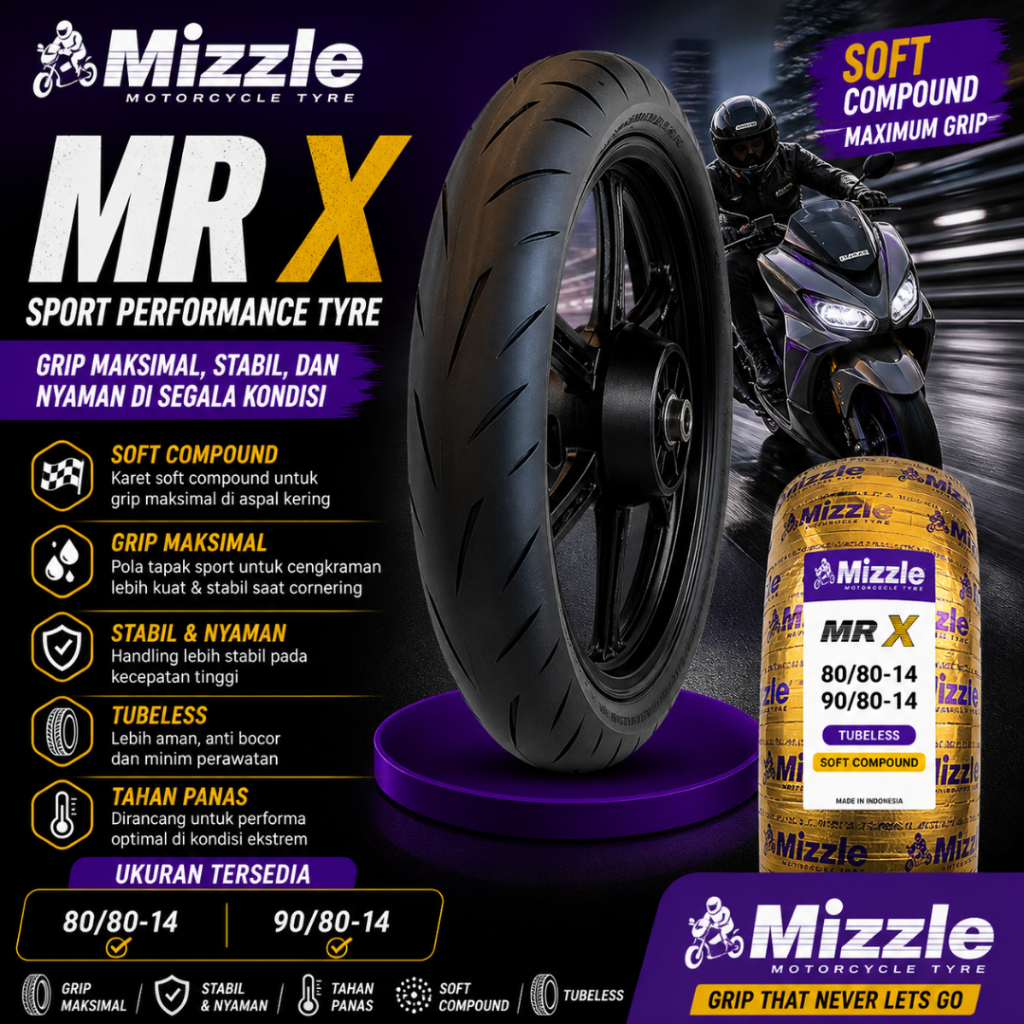 Ban Motor MIZZLE MR X Ring 14 Ban Motor Ring 14