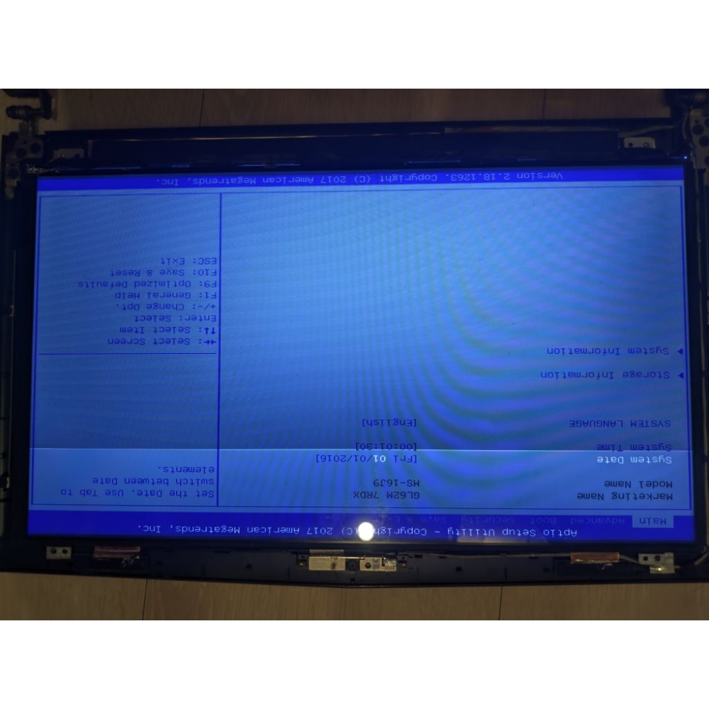 LCD 30 pin 15.6 inch minus copotan Laptop MSI