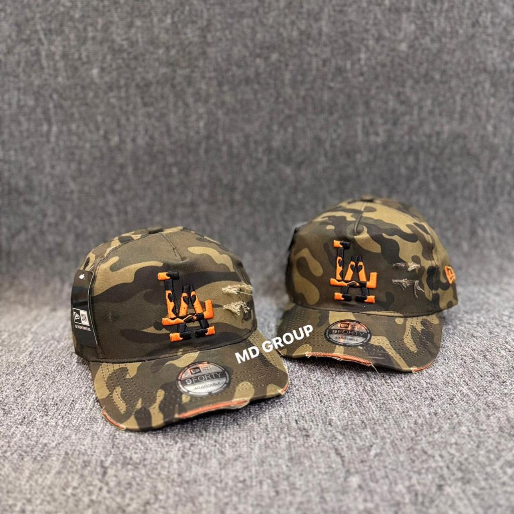Topi Baseball Motif Camo Bordir LA Kekinian - Topi Pria Dan Wanita Dewasa Kekinian Dewasa 2026
