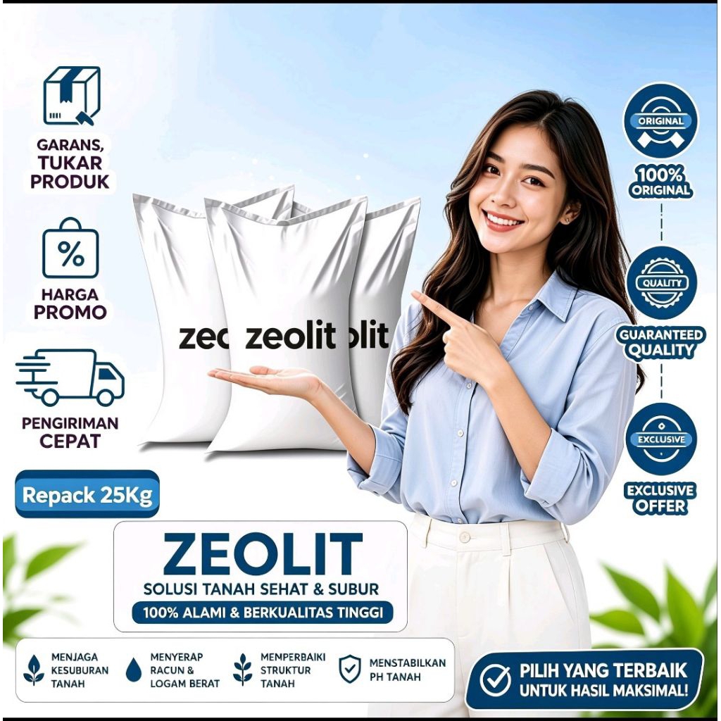 Pasir Zeolit premium kucing,  25 Kg Freshpack