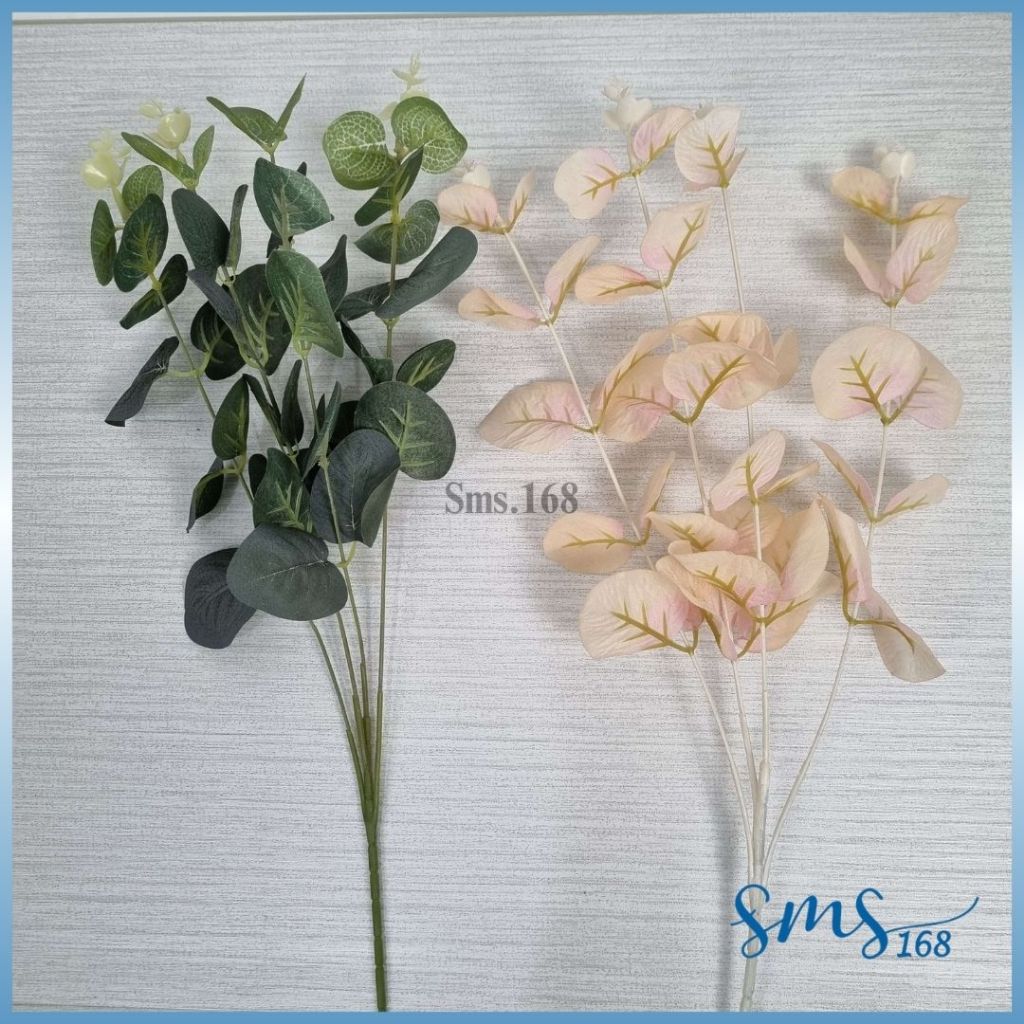 SMS Daun taman artificial eucalyptus(silver dollar)