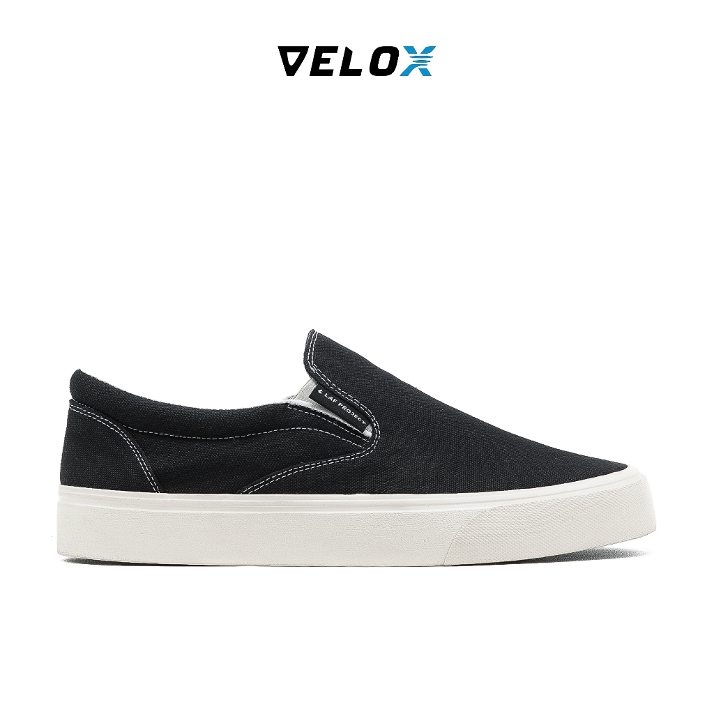 VELOX - Sepatu Sneakers Slip On Pria Wanita Unisex Casual Formal Kerja Santai Daily Shoes Tali Keren