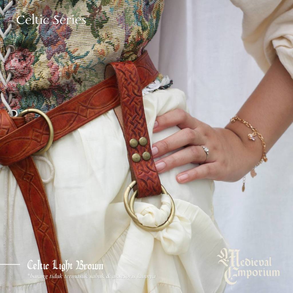 CELTIC SKIRT HIKE | KAIT DRESS MEDIEVAL | KULIT SAPI ASLI | Medieval skirt hike LARP FANTASY
