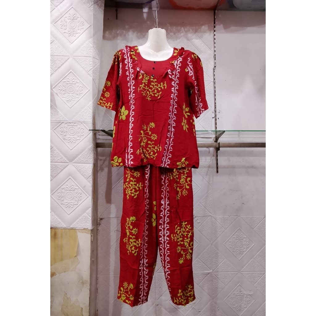 STELAN CELANA PANJANG BATIK ALVIN  UKURAN ABG TANGAN 3/4