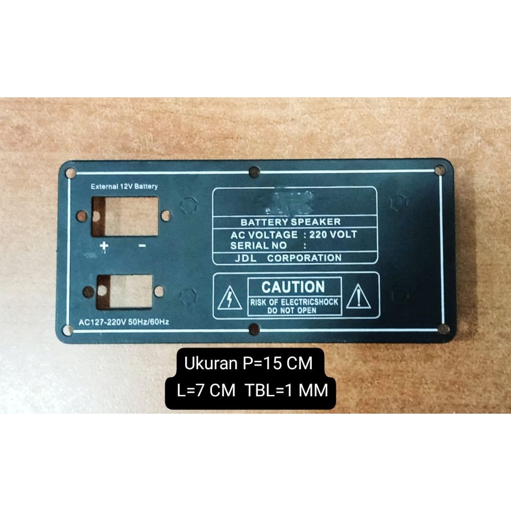Panel Belakang speaker aktif Plat Besi Speaker Aktif