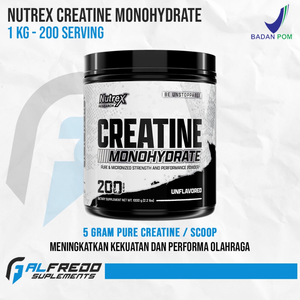 Nutrex Creatine 1 Kg 200 Serving Creatine Monohydrate Muscle ATP