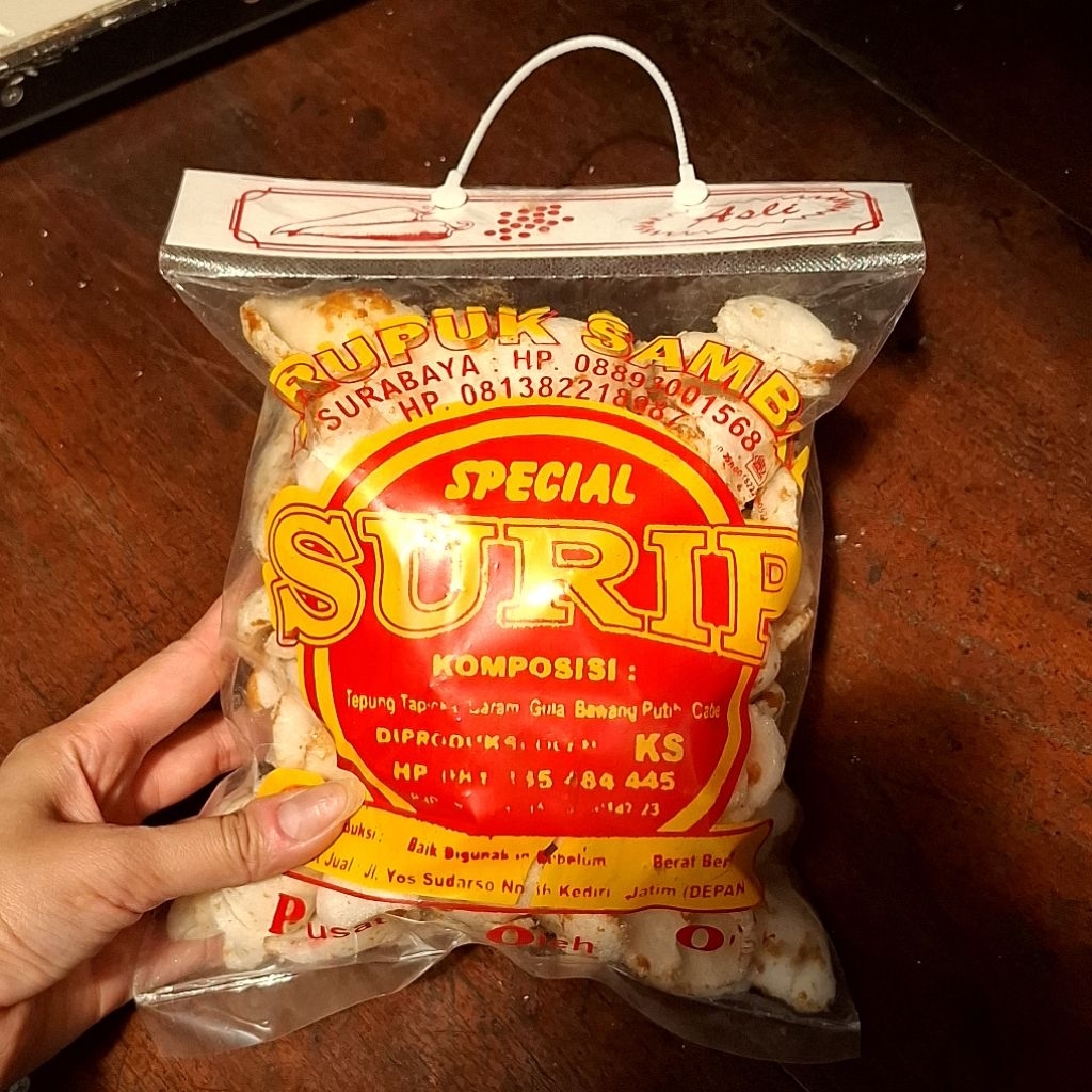 KERUPUK UPIL SAMBAL SURIP Khas Kediri | Oleh-Oleh Kediri | Krupuk Pasir