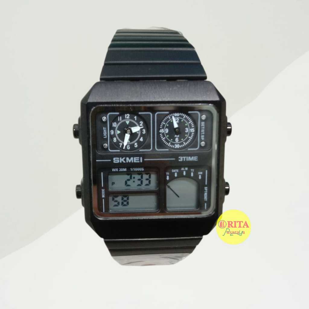 Jam Tangan Dual Time Rantai Skmei