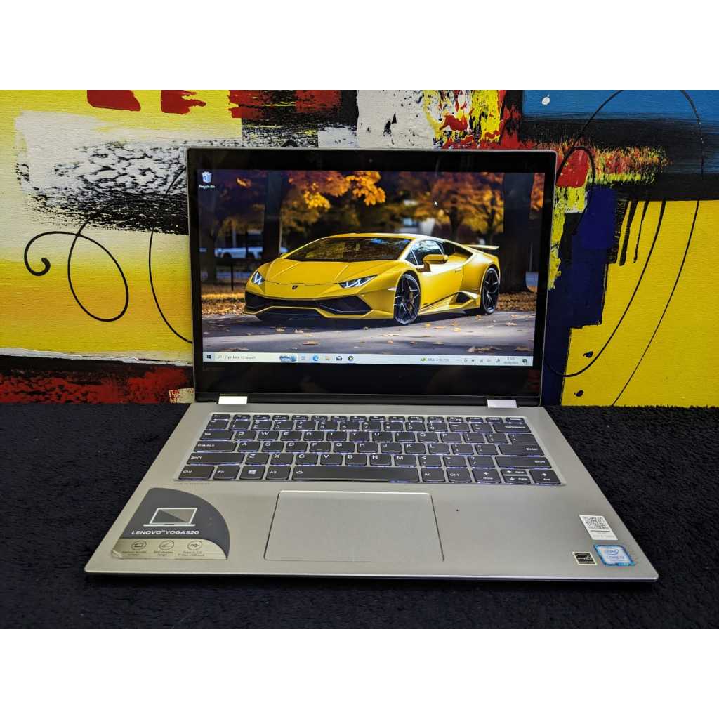Laptop 2in1 Yoga 520 Core i3 Gen 7 8/128 Touch Backlit Mulus