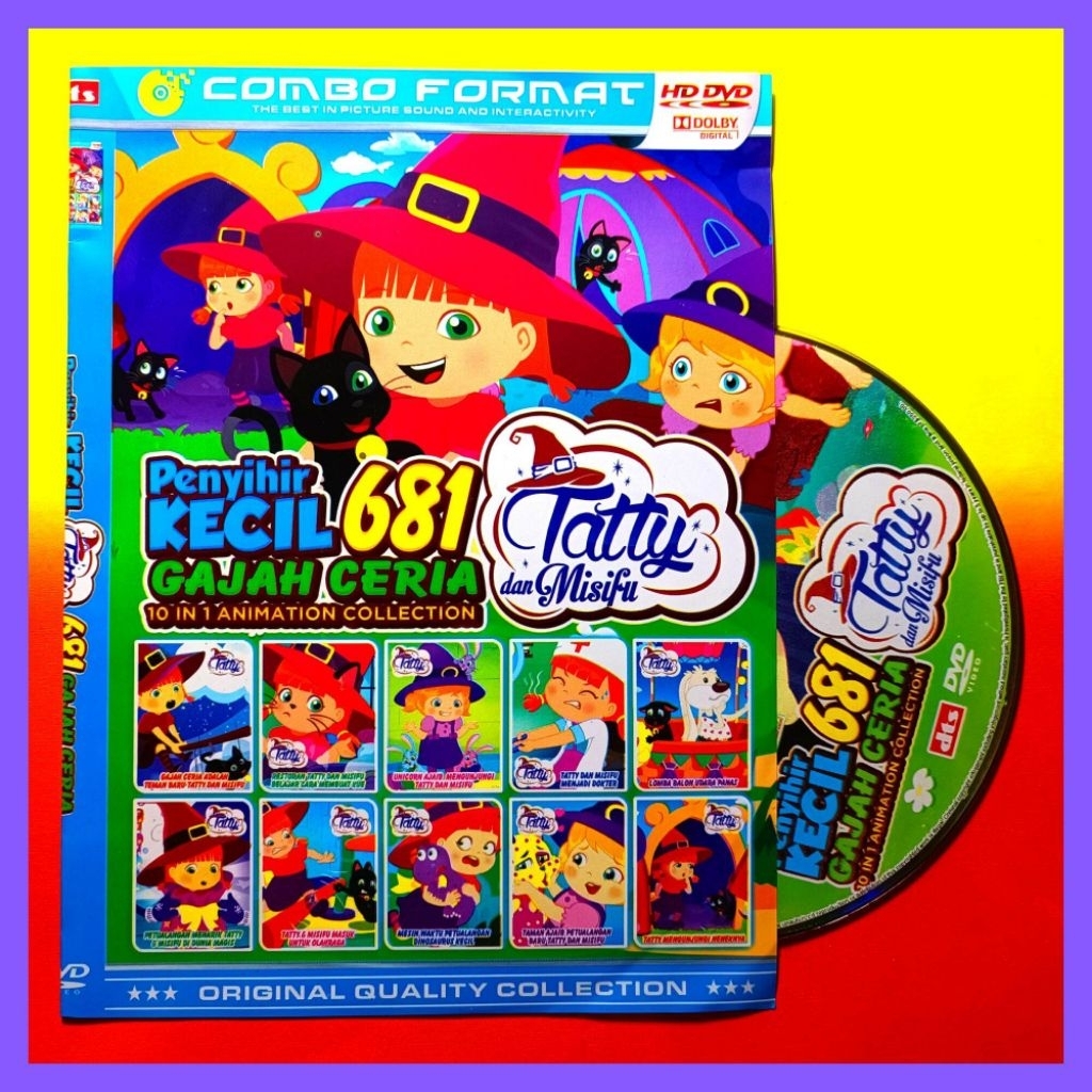 KASET DVD ANAK ANAK FILMM KARTUNN TATTY DAN MISIFU DUBBING BAHASA INDONESIA