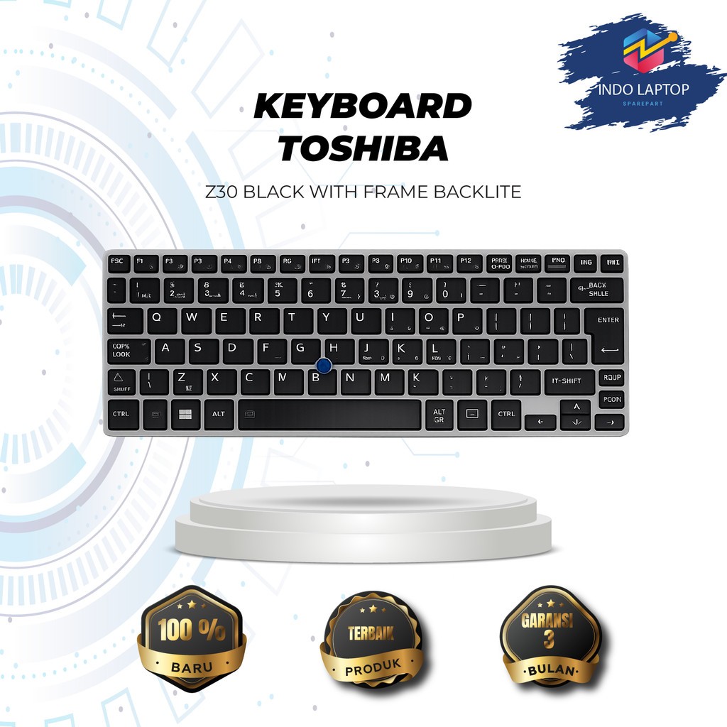 Keyboard Toshiba z30 z30-a Frame Backlite Pointer
