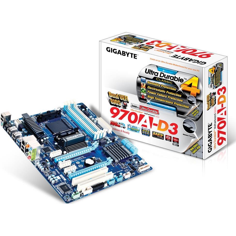 Gigabyte GA-970A-D3 AMD 970 Socket AMD AM3+ - Motherboard GA-970A-D3 chipset 970 FX Socket AM3+ - Mo