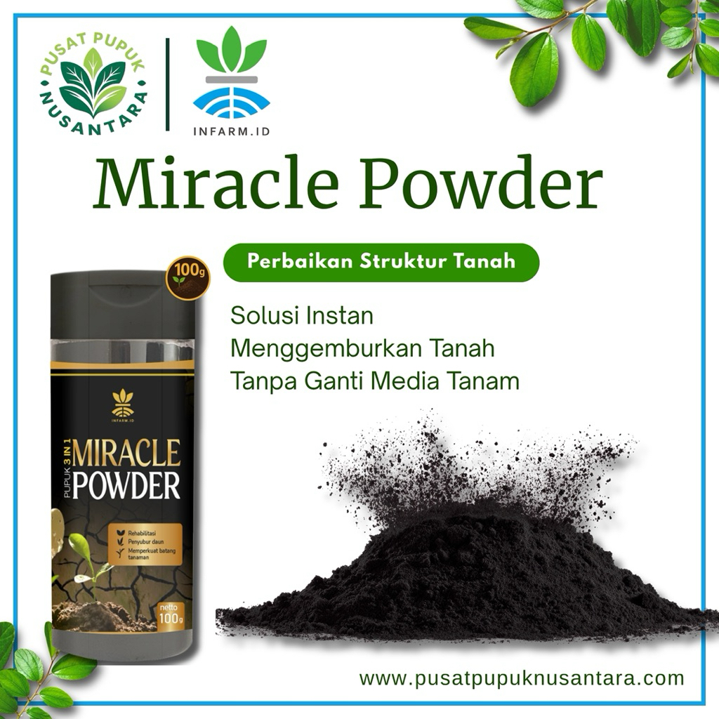 [INFARM] MIRACLE POWDER PUPUK ASAK HUMAT