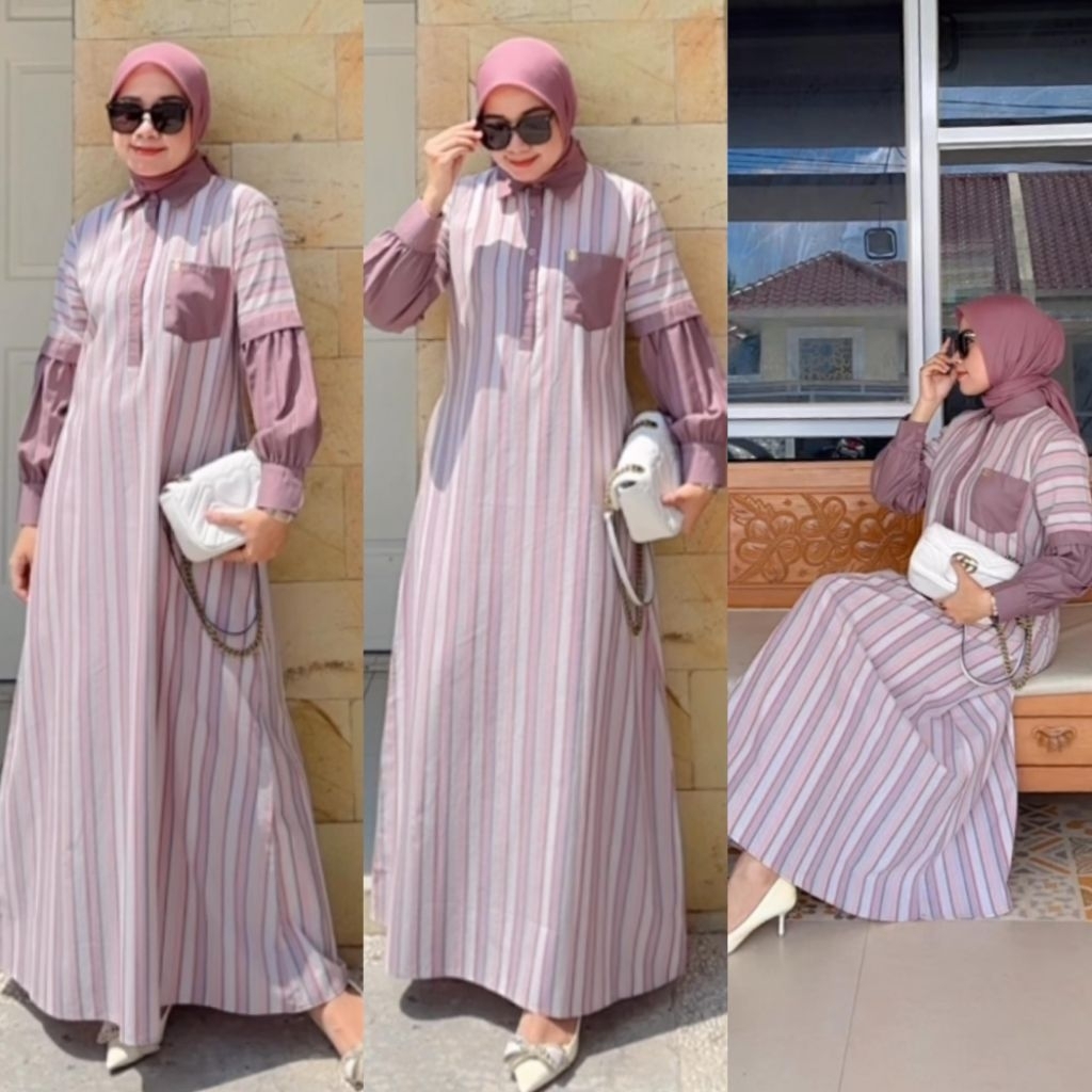 dress dimara katun triset original//dress kekinian