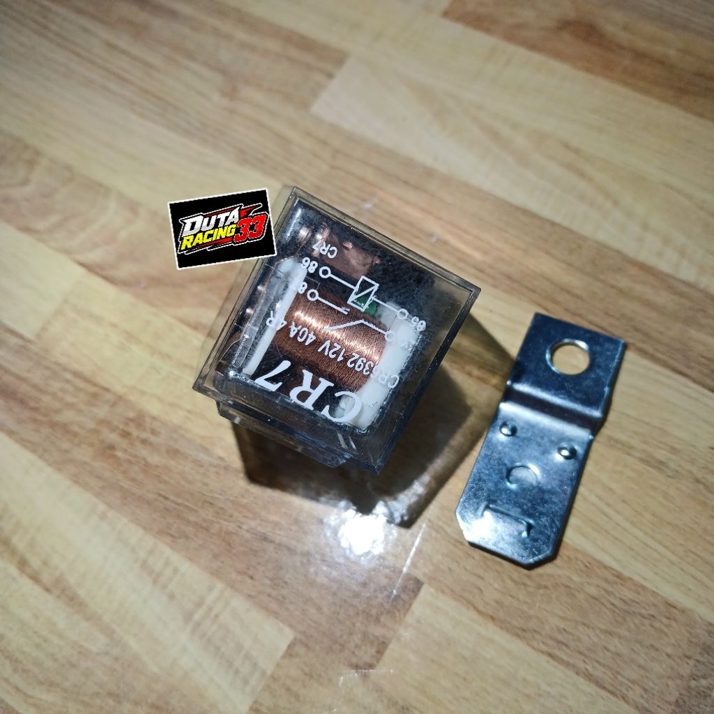 Relay klakson Relay biled relay kaki 4 transparan 12v 40 Relay 4 kaki original cr7