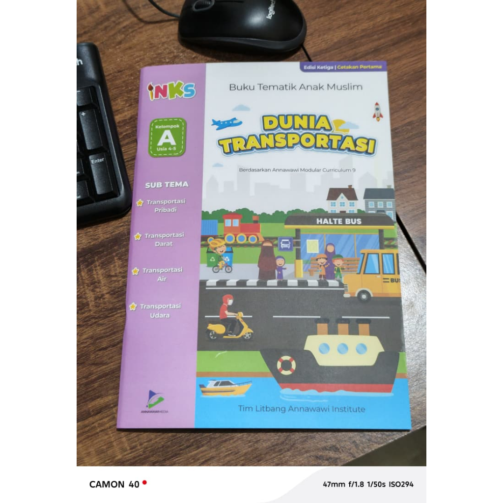 Annawawimedia|Modul TK/PAUD | Tema Dunia Transportasi A & B