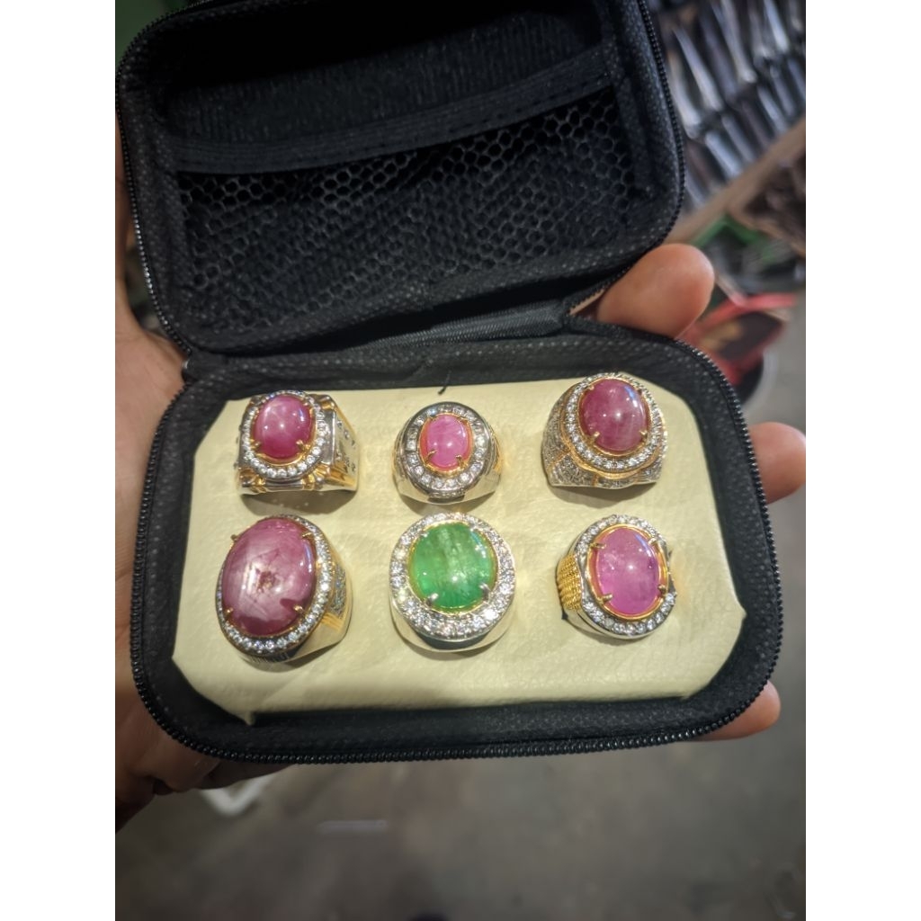 zamrud,Ruby,takut,all ring perak