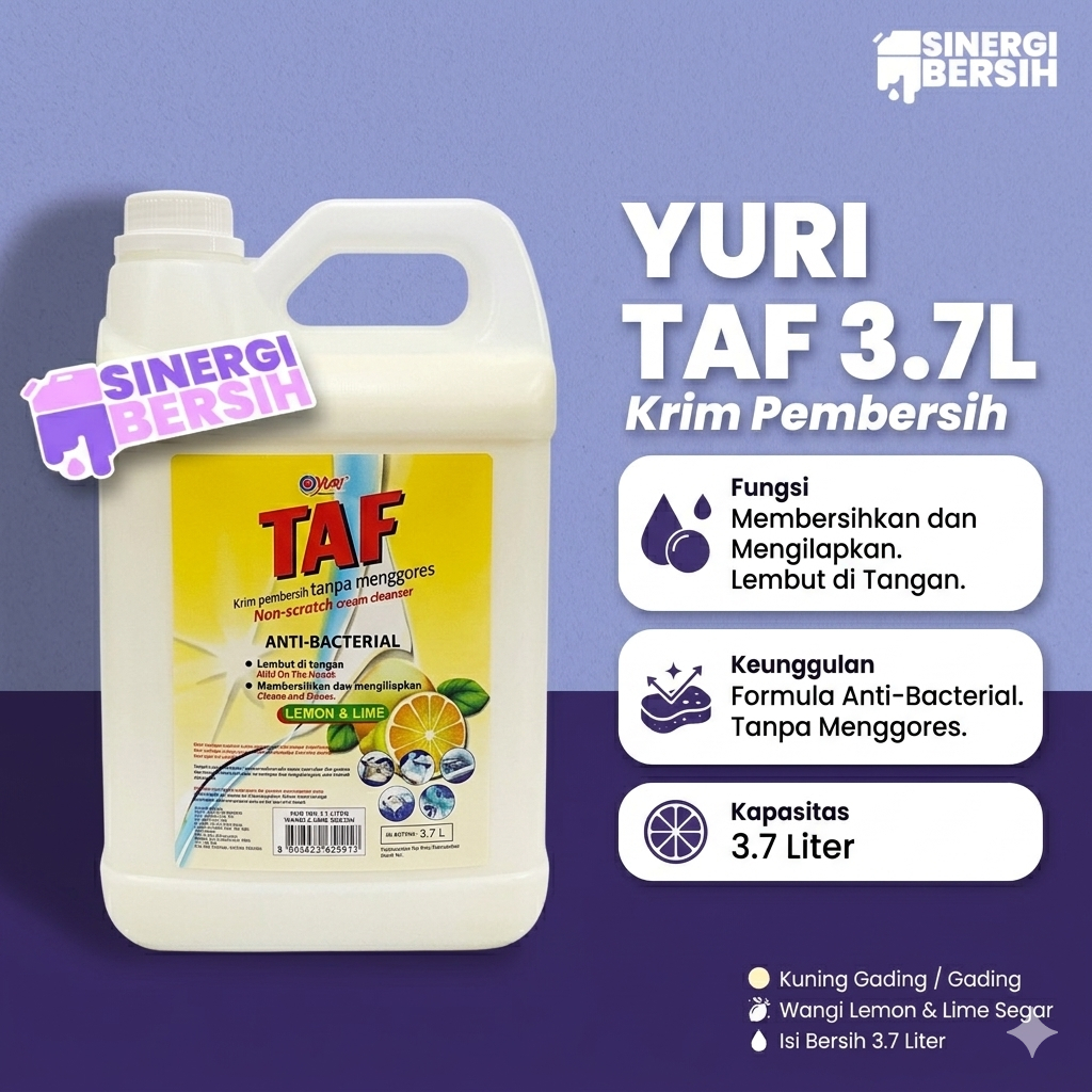 Yuri Taf Cream 3.7L - Pembersih Serbaguna Stainless Kompor Keramik