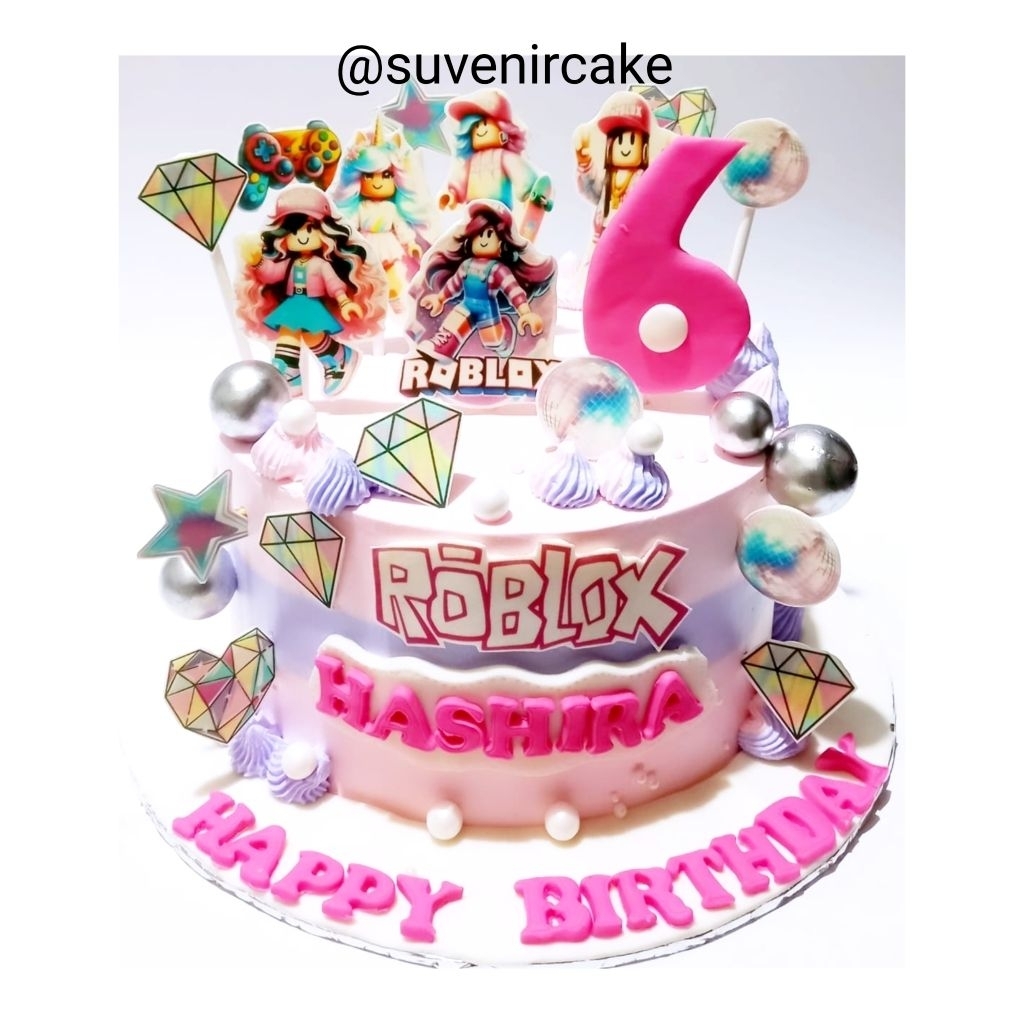cake roblox pink/roblox pink cake/cake roblox cewe/roblox cake/custom cake roblox/cakae custom roblo