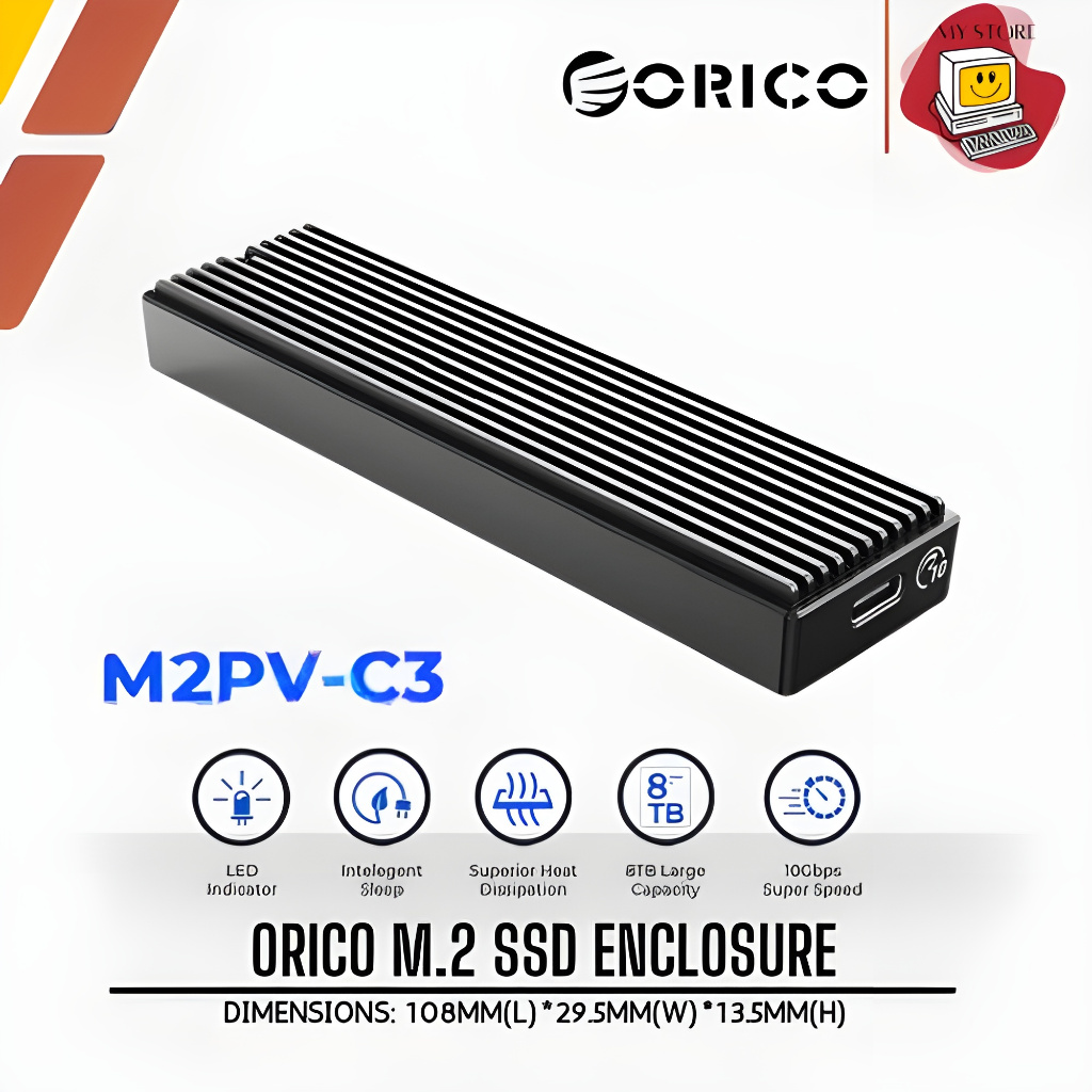 ORICO M2PV-C3 M.2 NVMe SSD Enclosure