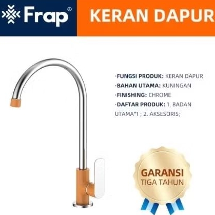 FRAP IF4102-5 Kran air Keran wastafel KeranDapur Oranye Sink Tap