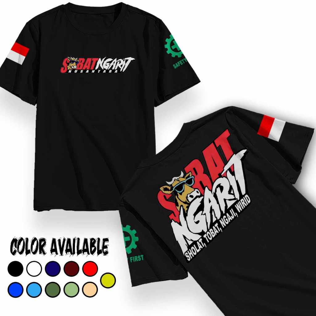 KAOS SOBAT NGARIT SAPI KAMBING // KAOS SOBAT NGARIT MODEL SAPI SHOLAT TOBAT NGAJI WIRID