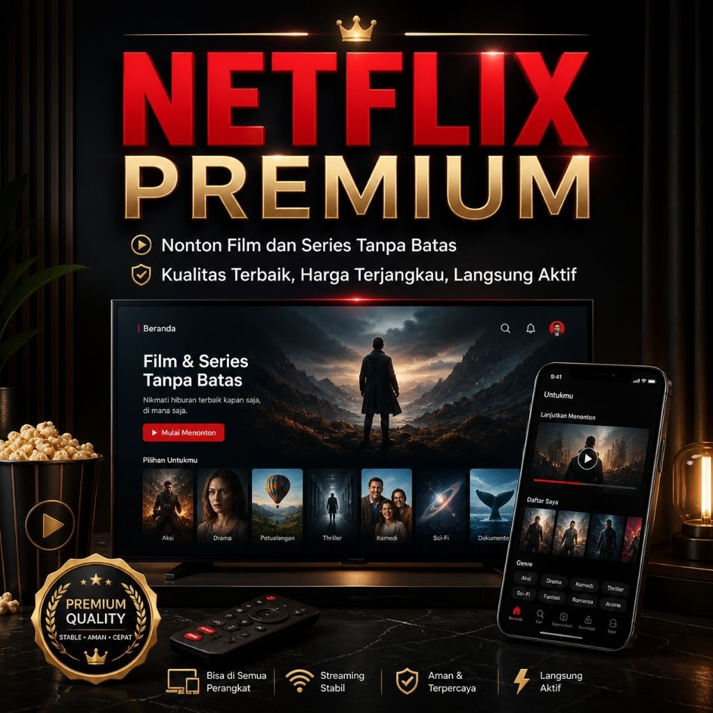 Akun Netflix Premium Murah Bergaransi