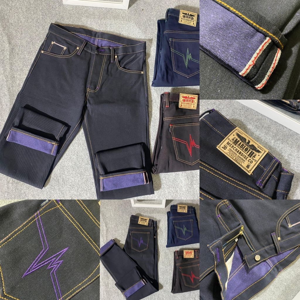 CELANA JEANS  DENIMS SELVEDGE 17oz ORIGINS BY MABLOTH MERCENDINSE.CO
