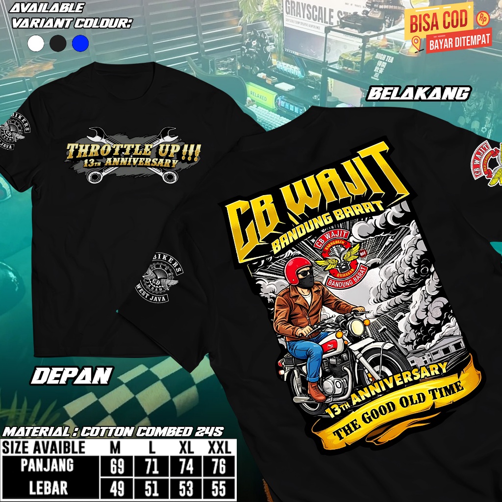 Kaos Acara CB Wajit Bandung Barat Kaos Unisex Kaos Pria & Wanita