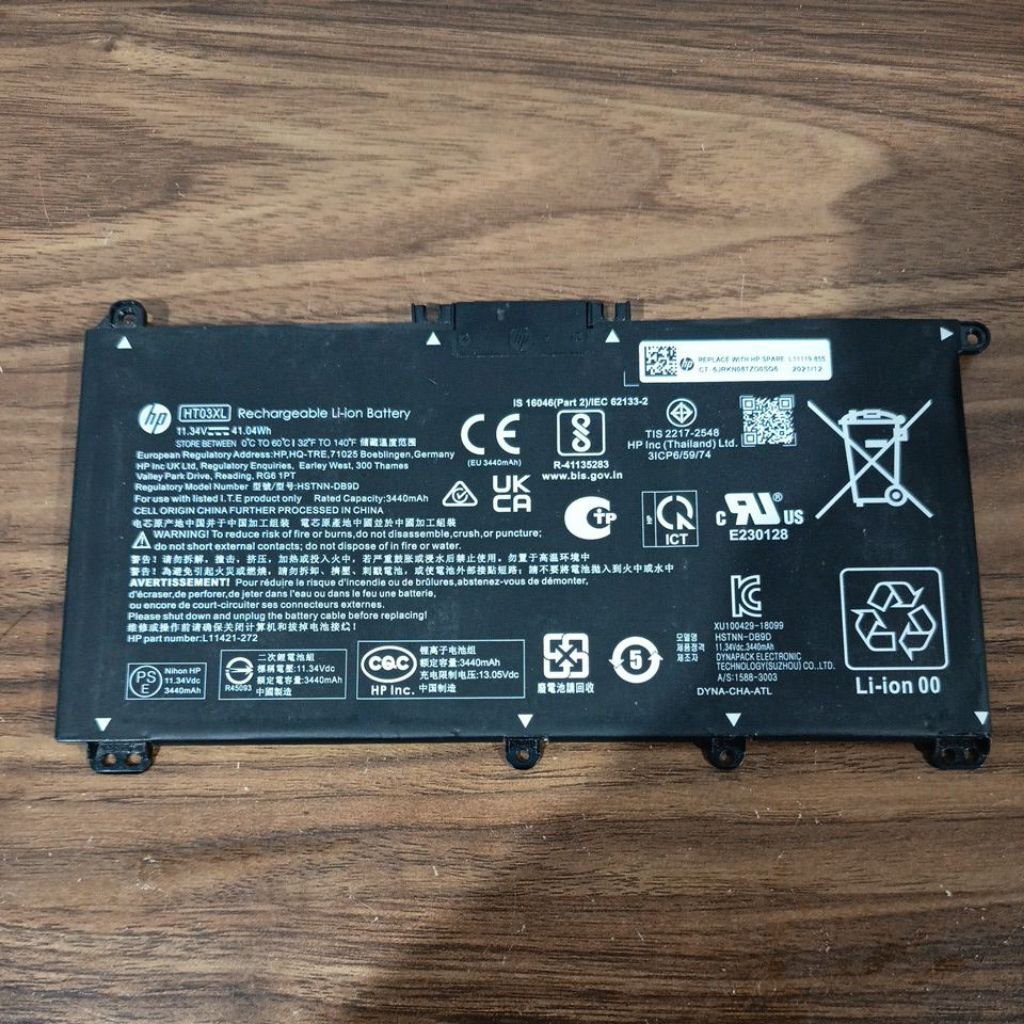 [ Grade A ] Baterai Hp 14s-DQ Hp 14s-FQ HP 14s-DK Hp 14s-CF Hp 14-CK Hp Hp 240 G7 14-CM HT03XL Copot