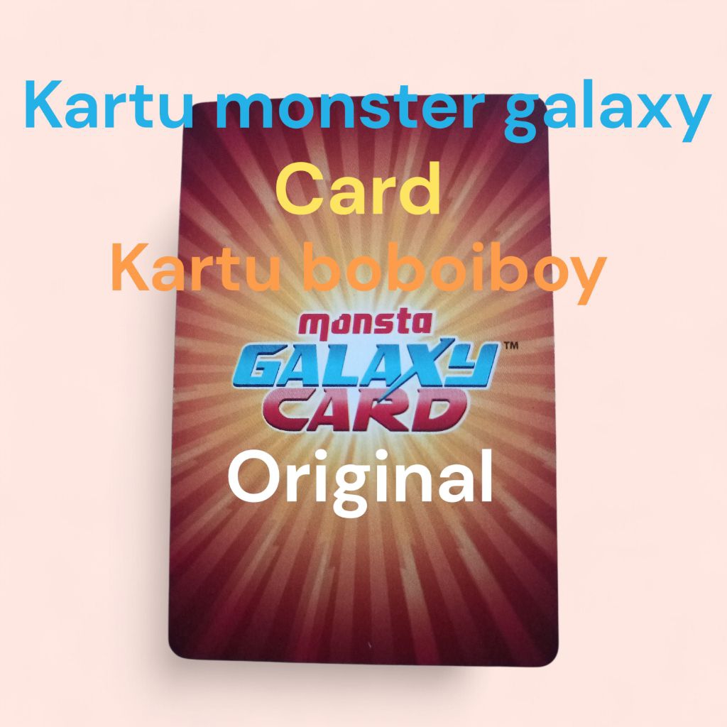 kartu boboiboy monster galaxy card original choki choki