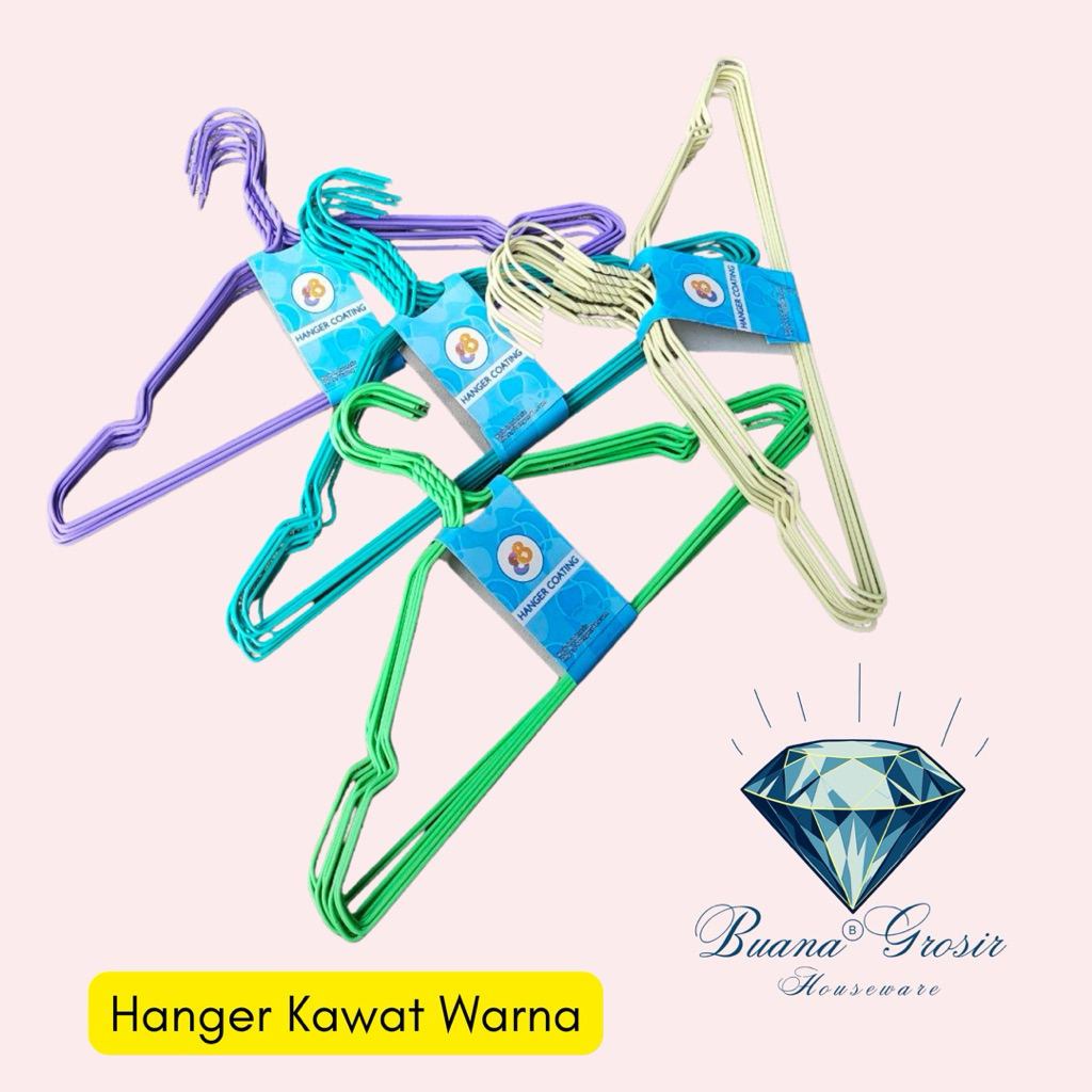 Hanger baju | Hanger Karet Warna | Hanger Plastik | Hanger Stainless Warna