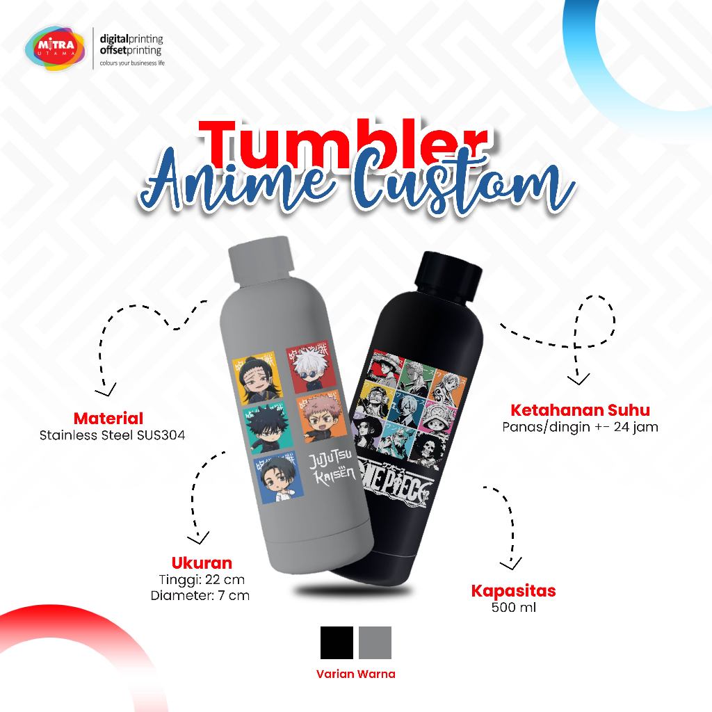 TUMBLER ONEPIECE/ TUMBLER ANIME/ TUMBLER JUJUTSU/ TUMBLER CUSTOM