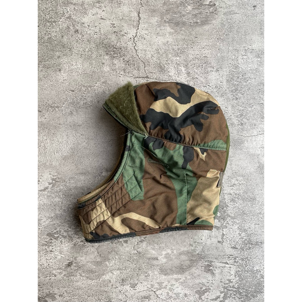 Vintage US ARMY 1996 Woodland Winter Helmet Liner Hat Camouflage