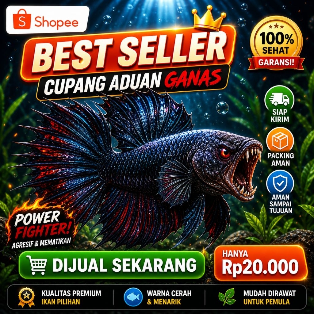 PEROMO Cupang Aduan Ganas – Ikan Fighter Terbaik, Siap Kirim