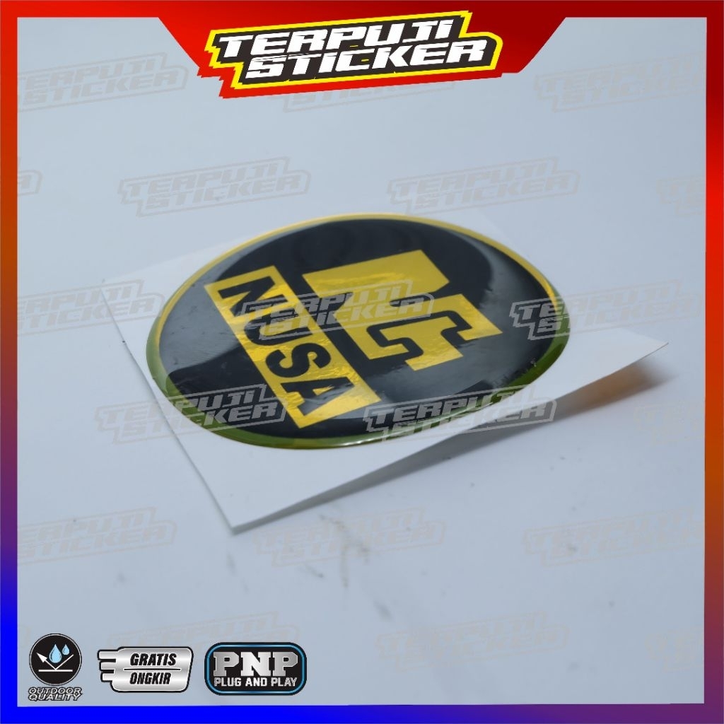 emblem timbul nusa kijan/sticker timbul logo nusa kijang