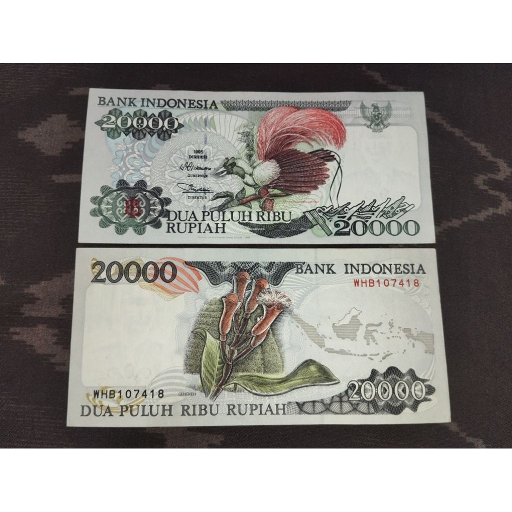 uang kertas kuno 20rb cendrawasih