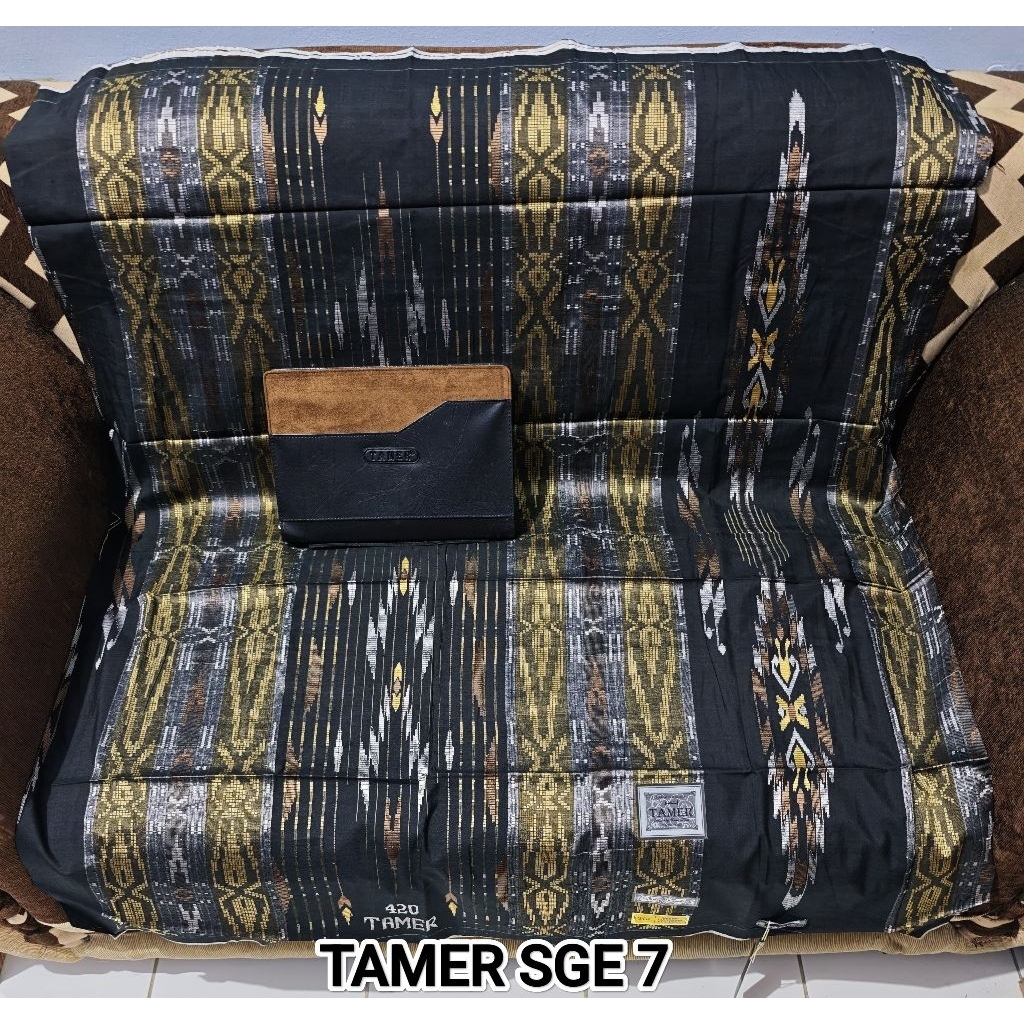 Sarung Tamer SFS SGE 420 Sutera Jahit Tengah Original