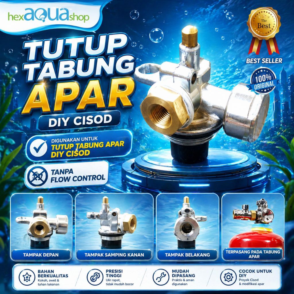 Tutup tabung apar 1kg untuk co2 cisod