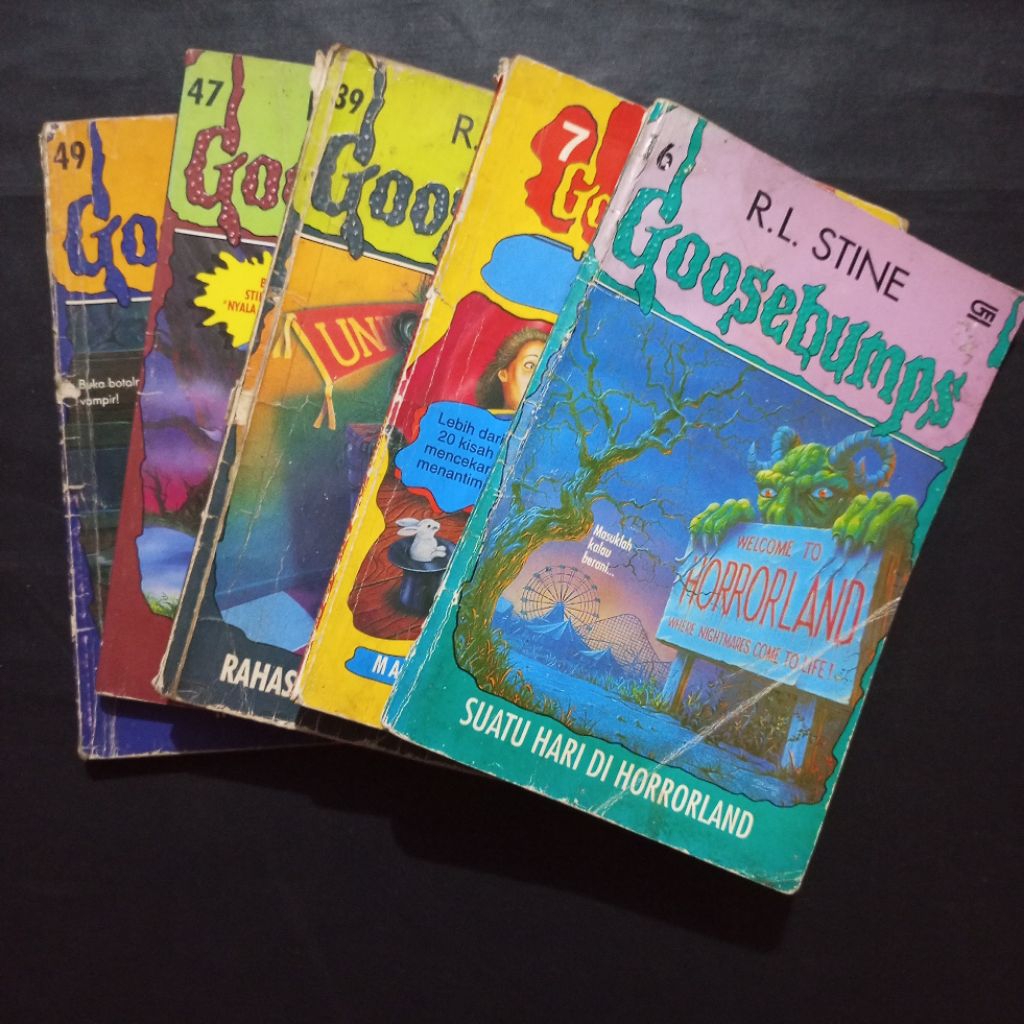 Novel Goosebumps Indonesia / R.L. Stine / Terbitan Gramedia / Seri Horor Anak Klasik dengan Judul Ra