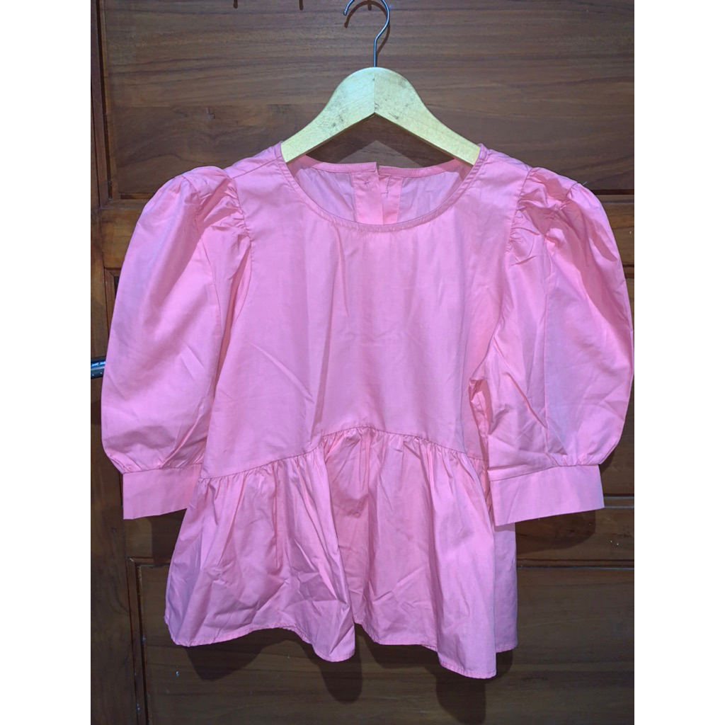 preloved baju wanita blouse pink