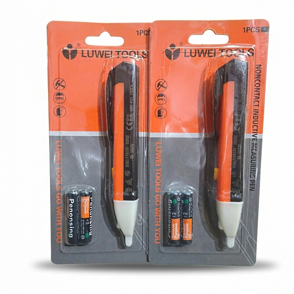 LUWEI OBENG TESPEN TESTER PEN WITH INDICATOR LED + BUNYI TEST PEN DIGITAL